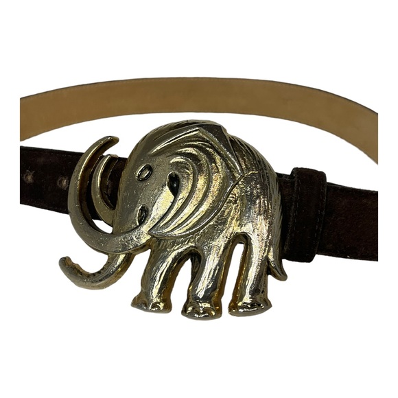 Vintage Saks Belt with J.S.S. Elche Spain Elephant Buckle - Picture 8 of 10
